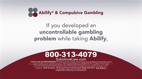 abilify pathological gambling law firm|Abilify Linked to Gambling Addiction .